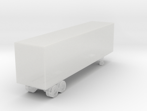 40 foot Box Trailer - Z scale in Clear Ultra Fine Detail Plastic