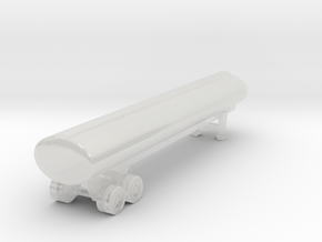 40 foot Tank Trailer - Z scale in Clear Ultra Fine Detail Plastic
