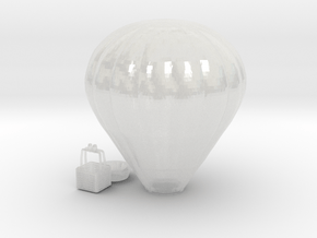 Hot Air Balloon - Zscale in Clear Ultra Fine Detail Plastic