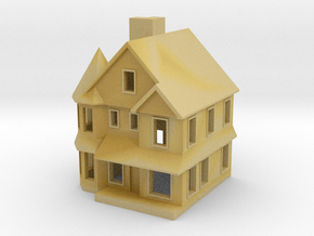Queen Anne House - Zscale in Tan Fine Detail Plastic