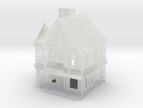 Queen Anne House - Zscale in Clear Ultra Fine Detail Plastic