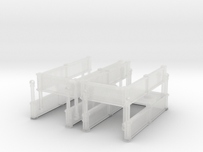 Subway Entrance - set of 4 - Z Scale in Clear Ultra Fine Detail Plastic