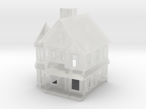 Queen Anne House - 1:300 scale in Clear Ultra Fine Detail Plastic