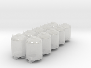 Cement Container - Set - Zscale in Clear Ultra Fine Detail Plastic