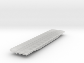 Flatcar - 45 Foot  - Z scale in Clear Ultra Fine Detail Plastic