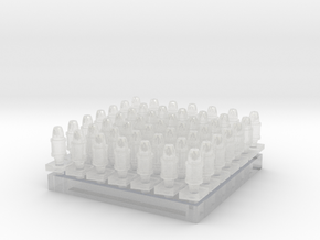 Caboose Beacon Set -  Nscale in Clear Ultra Fine Detail Plastic