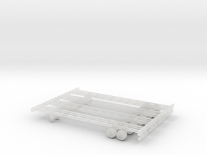 48 foot Container Chassis Set - Zscale in Clear Ultra Fine Detail Plastic