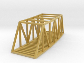 Curved Bridge - 490 mm - Zscale in Tan Fine Detail Plastic