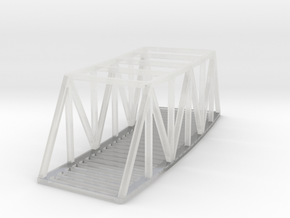 Curved Bridge - 490 mm - Zscale in Clear Ultra Fine Detail Plastic