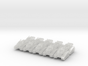 Caterpillar D4H - set of 10 - N scale in Clear Ultra Fine Detail Plastic