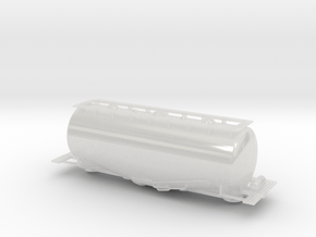 Whale Belly Tank Car - Zscale in Clear Ultra Fine Detail Plastic