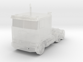Kenworth Cabover Semi Truck - Zscale in Clear Ultra Fine Detail Plastic