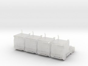 Kenworth Cabover Semi Truck - Set - Zscale in Clear Ultra Fine Detail Plastic