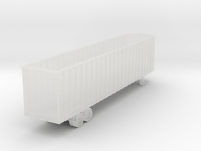 48 foot WoodChip Trailer - Zscale in Clear Ultra Fine Detail Plastic