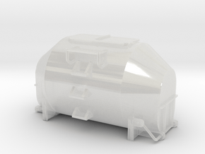 Efkr Dry Bulk Container - HOscale in Clear Ultra Fine Detail Plastic