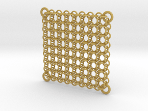 Chain Maille Wall Panel in Tan Fine Detail Plastic