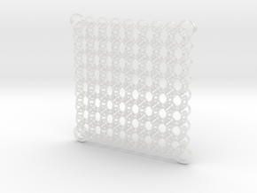 Chain Maille Wall Panel in Clear Ultra Fine Detail Plastic