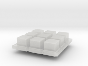 Pallet Load - Set of 9 - Z scale in Clear Ultra Fine Detail Plastic