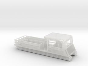 Pontoon Boat - Nscale in Clear Ultra Fine Detail Plastic