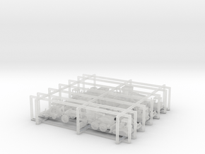 Caterpillar Equipment Set - 1:285 scale in Clear Ultra Fine Detail Plastic