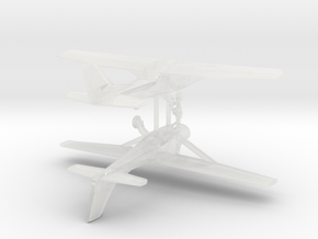 Cessna 172 - Set of 2 - Nscale in Clear Ultra Fine Detail Plastic
