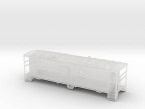 DMIR Minntac Caboose - Nscale in Clear Ultra Fine Detail Plastic