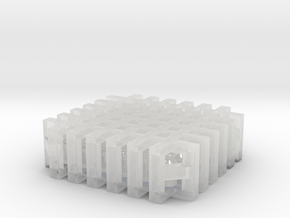 Milkcans - set of 36 - Nscale in Clear Ultra Fine Detail Plastic