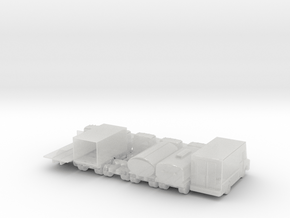 Misc Truck Set - 1:110 Scale in Clear Ultra Fine Detail Plastic