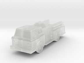 Fire Truck II - Zscale in Clear Ultra Fine Detail Plastic