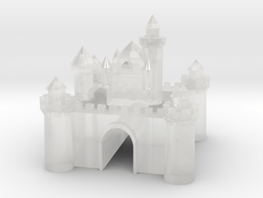 Castle - Porcelain - Zscale in Clear Ultra Fine Detail Plastic