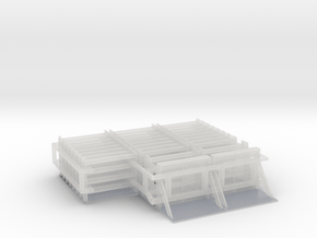 MOW Rail Frames - HOscale in Clear Ultra Fine Detail Plastic