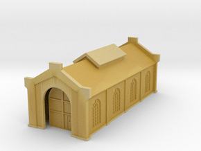 Engine House - Zscale in Tan Fine Detail Plastic