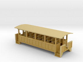 Excursion Car - Zscale in Tan Fine Detail Plastic