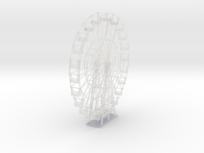 Ferris Wheel - 24seat - Zscale in Clear Ultra Fine Detail Plastic