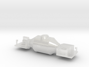 Torpedo Hot Metal Car - Nscale in Clear Ultra Fine Detail Plastic