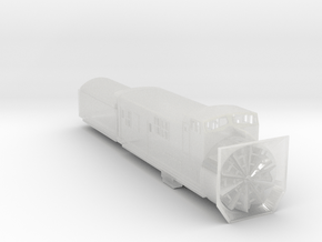 Railroad SnowPlow With Tender - Zscale in Clear Ultra Fine Detail Plastic