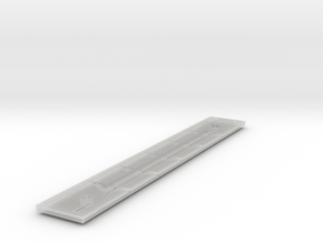 Heavyweight Flatcar - 68 foot - Zscale in Clear Ultra Fine Detail Plastic