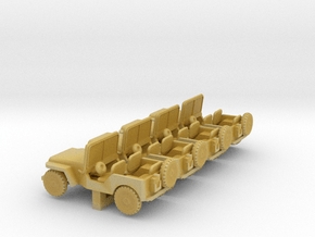 Jeep - Set of 4 - Zscale in Tan Fine Detail Plastic