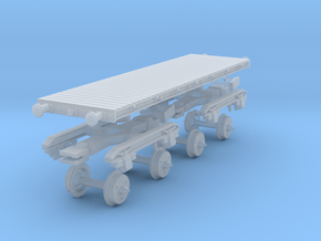 55t Armour Plate truck LMS detail in Clear Ultra Fine Detail Plastic