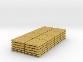 Sandbag Stack - Set of 8 - Zscale in Gray Fine Detail Plastic