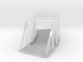 Curved Bridge - 145mm - Zscale in Clear Ultra Fine Detail Plastic