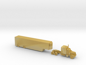 Peterbilt 379 with Car Carrier - 1:200scale in Tan Fine Detail Plastic