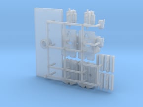 1:8 Dash Connectors for Eaglemoss Delorean in Clear Ultra Fine Detail Plastic