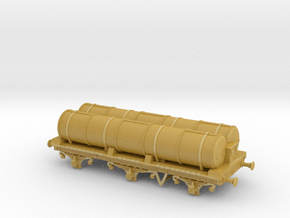 LBSCR 6W Gas Tank Wagon Ver. 2 in Tan Fine Detail Plastic