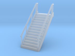 Stairs (wide) 1/87 in Clear Ultra Fine Detail Plastic