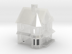 Queen Anne House - 1:285scale in Clear Ultra Fine Detail Plastic