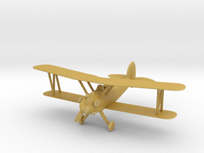 Biplane - 1:144scale in Tan Fine Detail Plastic