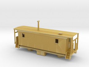 Wabash Transfer Caboose - Zscale in Tan Fine Detail Plastic