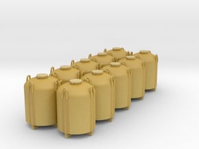 Cement Container - Set of 10 - HOscale in Tan Fine Detail Plastic