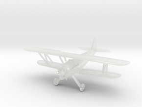 Waco UPF7 Biplane - 1:200scale in Clear Ultra Fine Detail Plastic